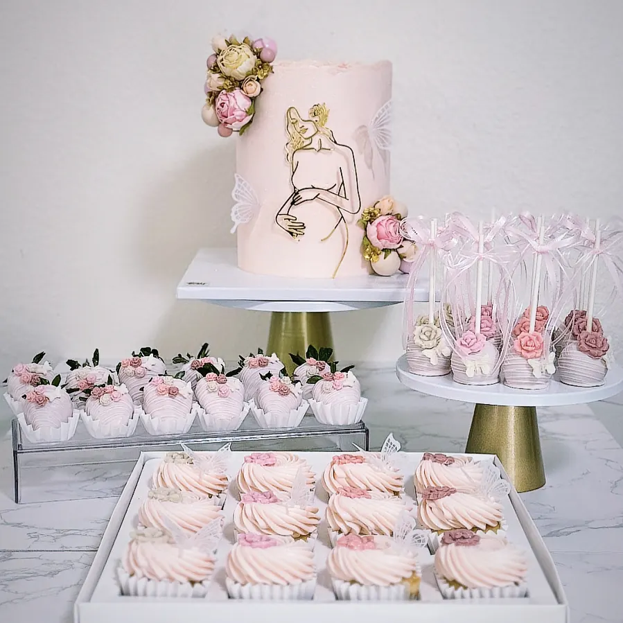 Custom special occasion cake and dessert table South Florida